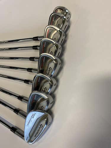 Used Taylormade Cb Tour Preferred 4i-gw Aw Steel Stiff Golf Iron Or Hybrid Sets