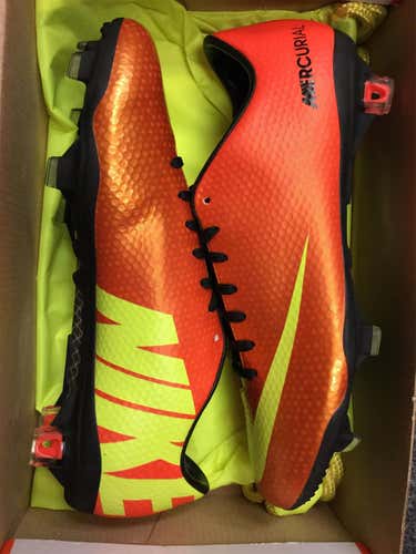 Orange Unisex Molded Cleats Nike Mercurial Vapor IX FG Cleats