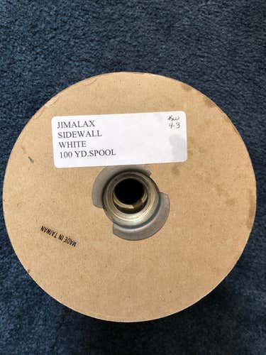 White Sidewall - New - Jimalax - 100 yard spool