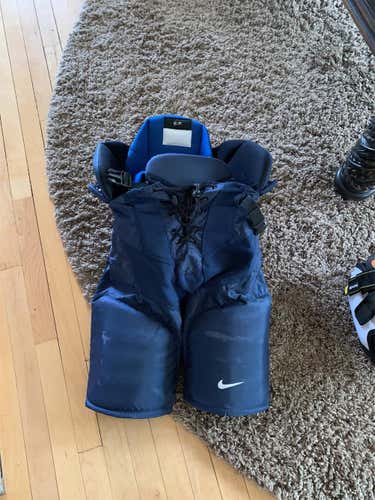 Blue New Small Bauer Pro Stock Hockey Pants