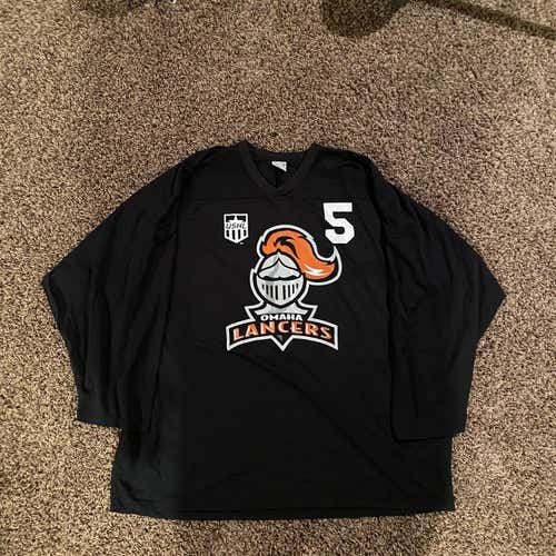 USHL Omaha Lancers Black Men's XXL CCM Jersey
