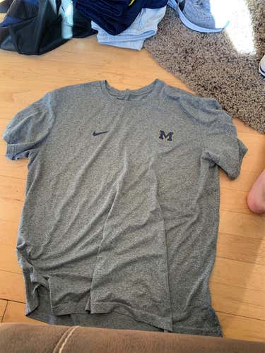 Michigan Gray Unisex Large Nike Shirt