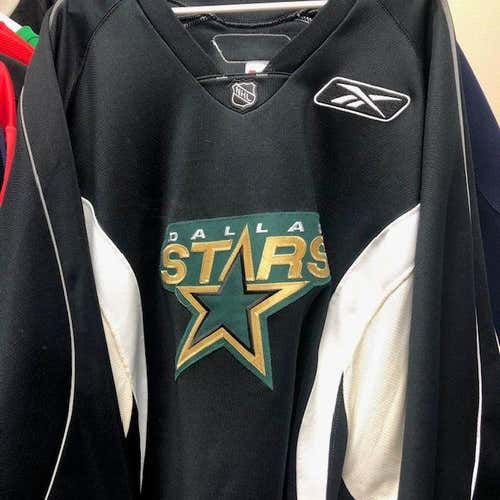 Dallas Stars Black New Adult Men's 58 Practice Jersey Pro Stock And PUCK