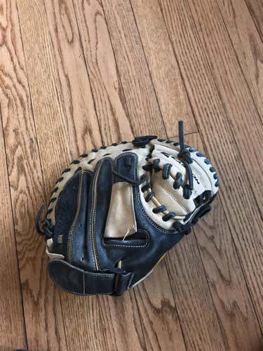 Gold Used Catcher's Natural 15" Baseball Glove
