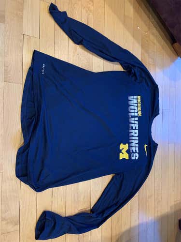 Michigan Blue Unisex Large Nike Shirt