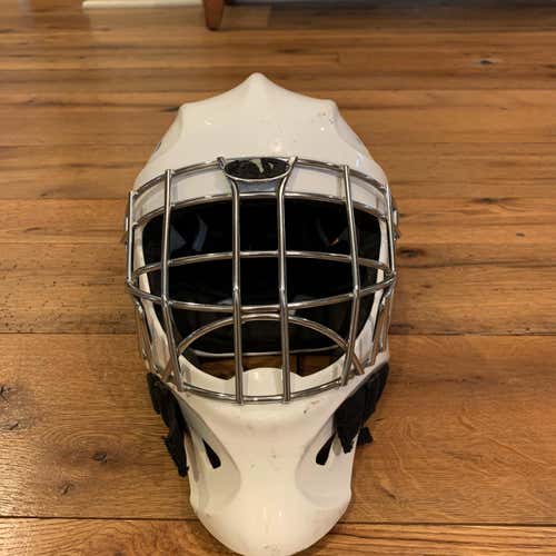 White Used Itech profile 1200  Goalie Mask