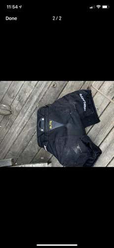 Black Used Intermediate Large Bauer Elite Hockey Goalie Pants