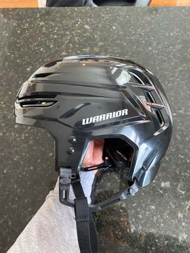 Black Used Large Warrior Alpha One Pro Stock Helmet