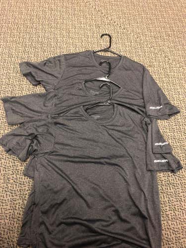 3- PACK Bauer Core Medium Polyester T-shirt