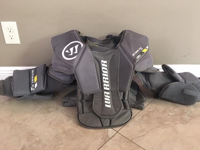 Senior Used Small Warrior Ritual G2 Chest and Arm Protector Goalie Chest Protector