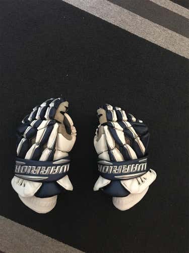 Blue Used Player Warrior Regulator 13" Lacrosse Gloves