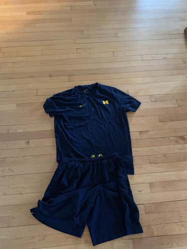 Michigan Blue Men's Large Nike Shirt