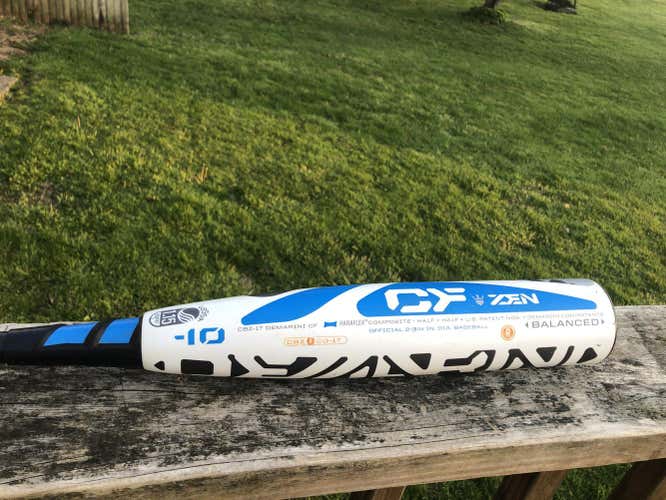Used 2017 USSSA Certified DeMarini Composite CF Zen Bat (-10) 20 oz 30"
