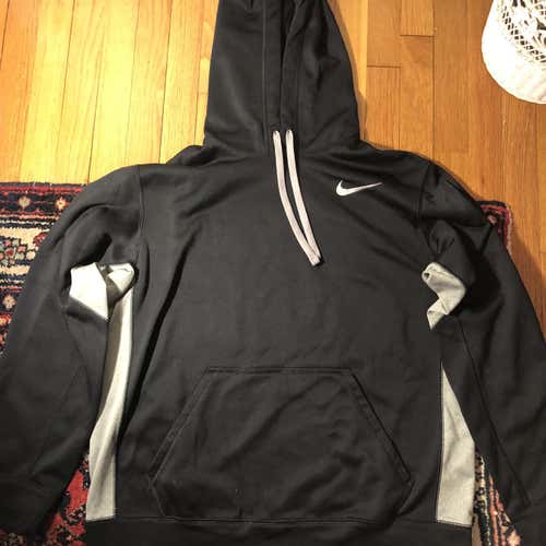 Black/Grey Men's Large Nike Therma-Fit Sweatshirt
