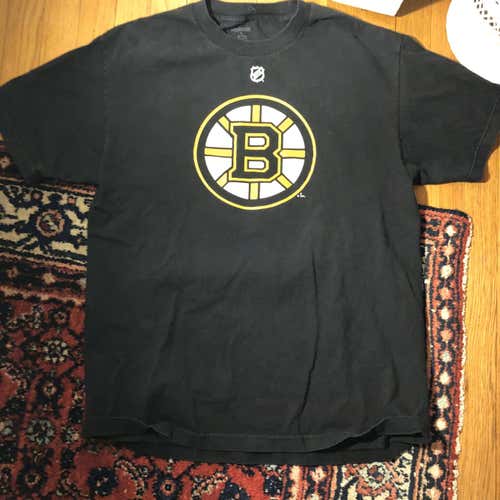 David Krejci Boston Bruins Black Men's Large Reebok Shirt