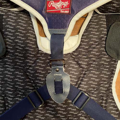 Blue Used Rawlings Catcher's Chest Protector