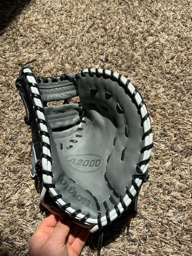 Black New First Base A2000 1617 12.5" Baseball Glove
