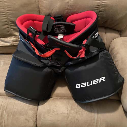 Black Used Medium Bauer Vapor X2.9  Hockey Goalie Pants