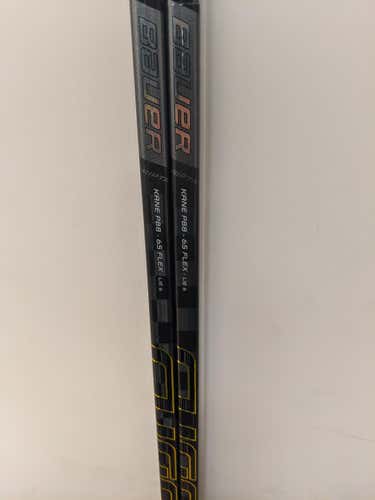 New Intermediate Bauer Left Handed Supreme 2S Pro Hockey P88 65 Flex - 2 PACK!