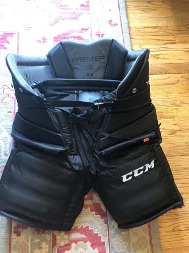 Black Used Medium CCM Premier Pro Hockey Goalie Pants