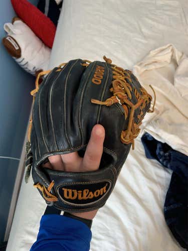 Black Used Infield A2000 11.75" Baseball Glove