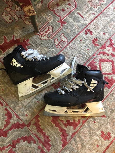 Used True 2 Piece D&R (Regular) Size 10 Hockey Goalie Skates