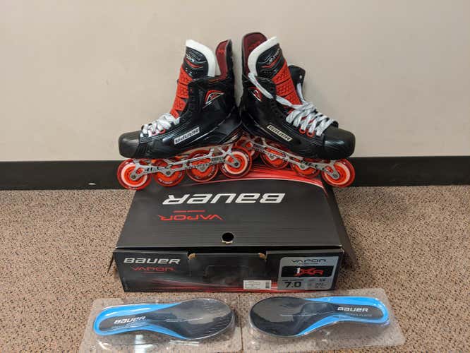 New Senior Bauer Vapor 1XR Inline Skates EE (Extra Wide) Size 7