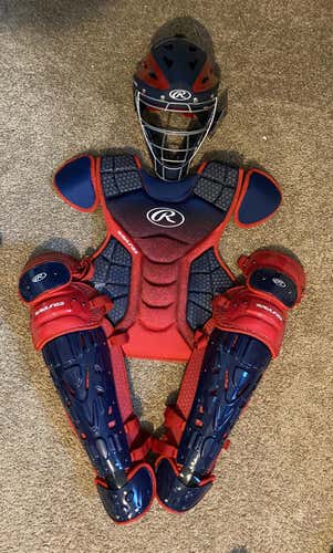 New Adult Rawlings Velo Catcher's Set