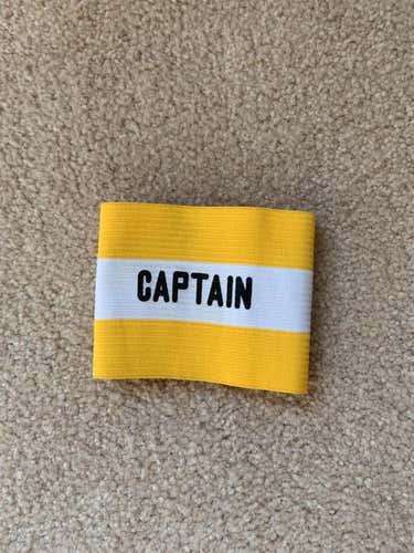 Yellow, White, and Black Captain Band