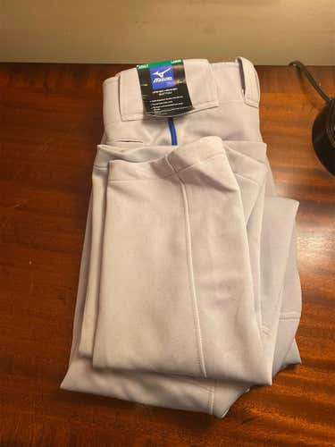 Adult Large Mizuno Pants w royal blue piping open hemmed bottom