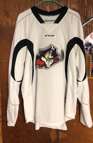 AHL Portland Pirates White  56 CCM Pro Stock PracticeJersey
