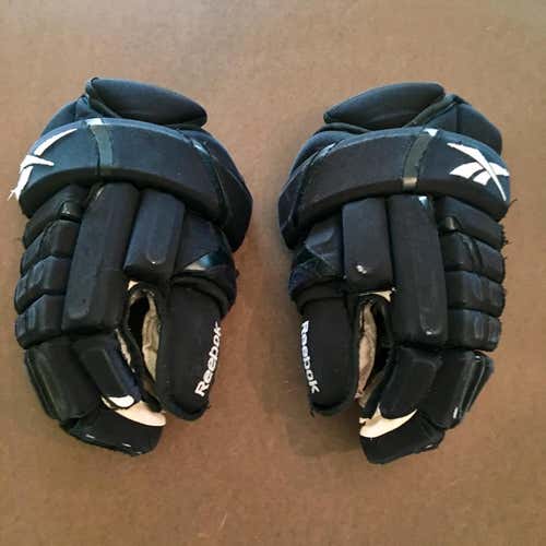 Black Used Reebok 4-Roll pro 14" Pro Stock Gloves