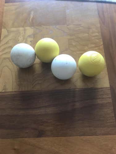 Used  4 Pack Lacrosse Ball