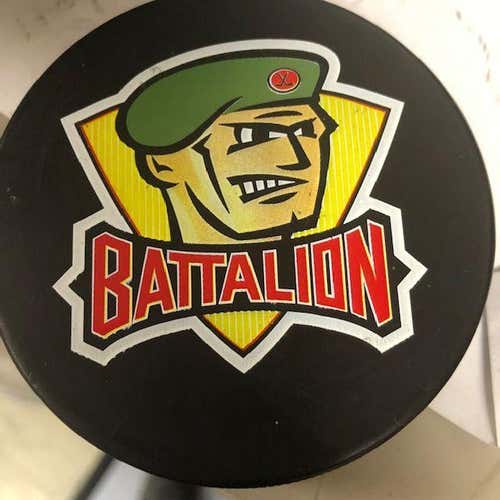 Used Brampton Battalion Official Game Puck OHL