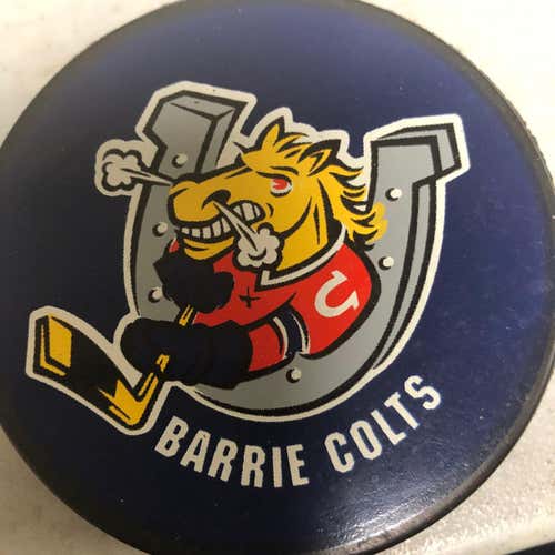 Barries Colts OHL Official Game Puck NEW