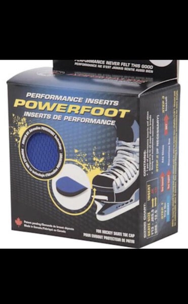 New Powerfoot Hockey Skate Performance Inserts Sr Size 6-12.5