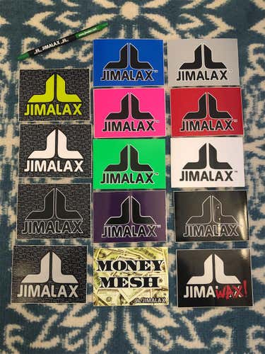 JimaLax Stickers & Pen Lot