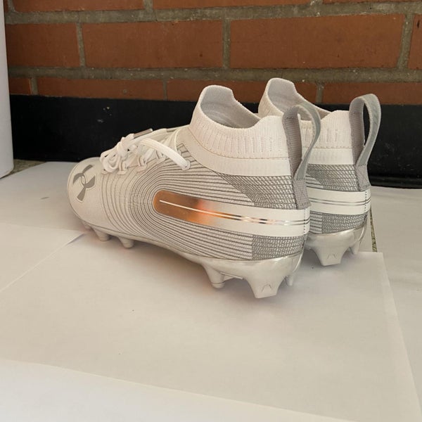 White Adult Molded Cleats Under Armour