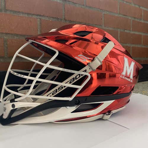 Red Chrome Used Player Cascade S Helmet