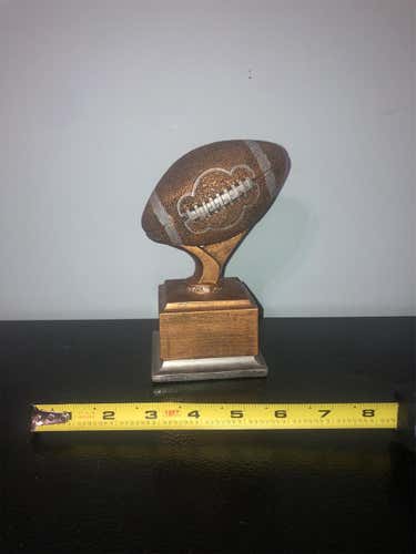 Gold Football Trophy With Silver Base