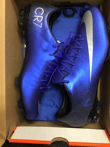 Blue Unisex Molded Cleats Nike Mercurial vapor x cr fg Cleats