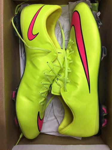 Yellow Unisex Molded Cleats Nike Mercurial vapor x fg Cleats