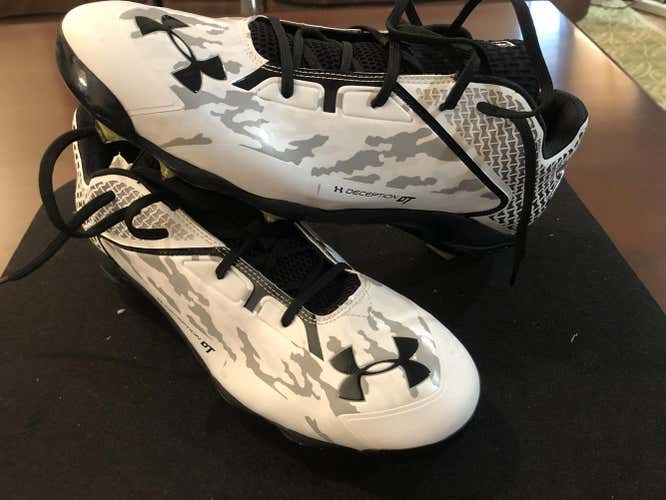 New Adult Men's 13 (Women's 14) Metal Cleats Under Armour Low Cut