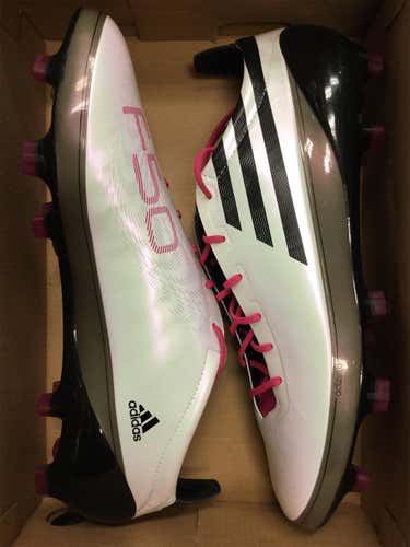 White Unisex Molded Cleats Adidas F50 Adizero TRX FG Cleats