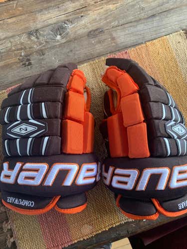 NEW Detroit Compuware AAA Hockey Bauer 14" Pro Stock Gloves