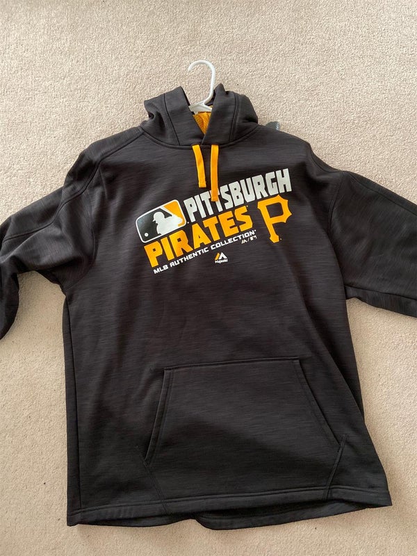 Men's XL Majestic On-Field Pittsburgh Pirates Hoodie