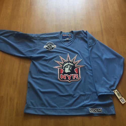 New CCM New York Rangers Center Ice XL Liberty Practice Jersey