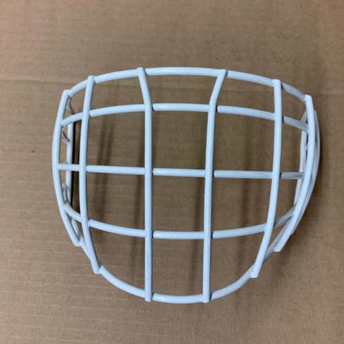 New VanVelden White Goalie Helmet Cage