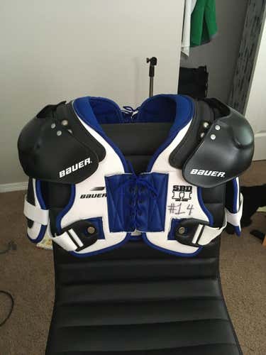 Used Senior Large Bauer SBD 2 Shoulder Pads Pro Stock **RARE**