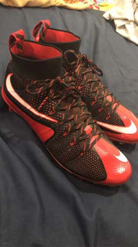 Nike Vapor untouchable Black/Red Lax/football Cleats